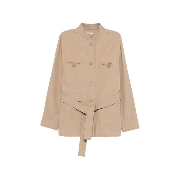 Yves Salomon Brown Coats - Military Coats Women